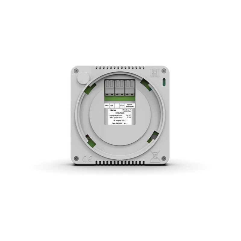 Przewodowy regulator pokojowy czarny R-10S PLUS Tech Sterowniki