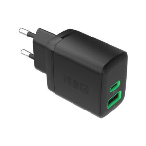 ŁADOWARKA SIECIOWA Greencell PowerSource Duo30 30W 1xUSB-C 1xUSB-A PD 3.0 QC 4.0+ czarna