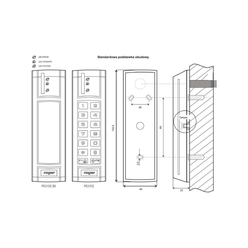 Kontroler dostępu ROGER PR311SE