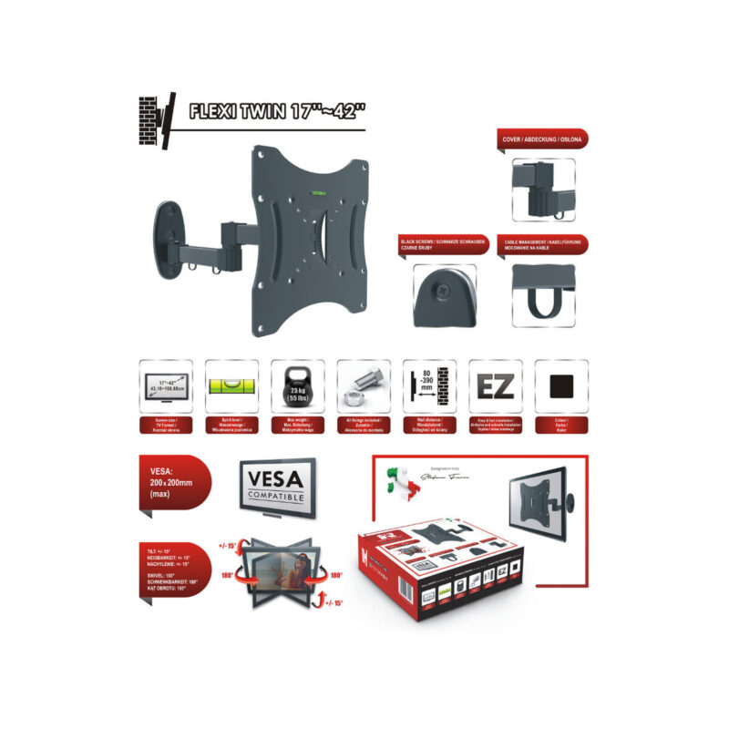 Uchwyt TV FLEXI TWIN 17-42