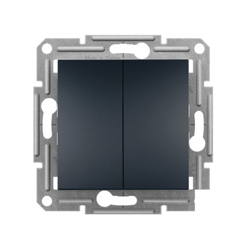 Łącznik podwójny świecznikowy bez ramki Schneider Asfora EPH0300371 antracyt