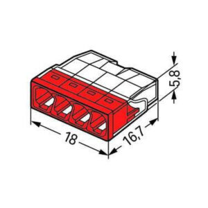 c1abd060beb93ef37ef9442f10d6ddf4_original Szybkozłączka DRUT 4x 0,5-2,5mm2 WAGO 2273-204 (Paczka 100szt.)
