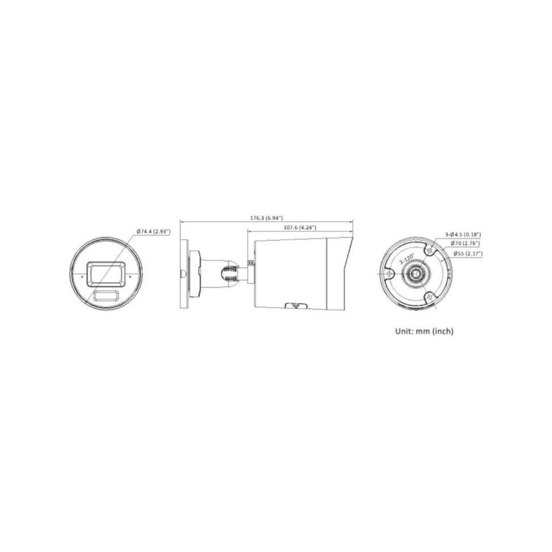 KAMERA IP HIKVISION DS-2CD2063G2-LI2U(2.8mm)(BLACK) PL