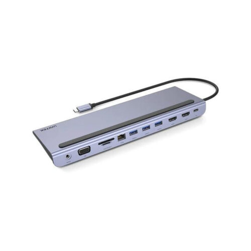 Unitek Hub USB 11 w 1, USB-C, RJ45, MST, 100W PD