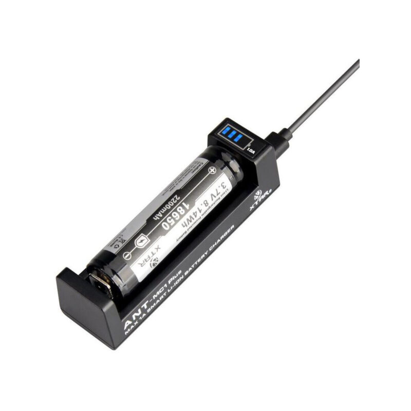 Ładowarka do akumulatorów cylindrycznych Li-ion 18650 Xtar ANT MC1 Plus micro USB-B