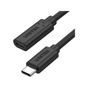 Przedłużacz Unitek C14086BK USB-C 10Gbps 4K PD 100W 50cm