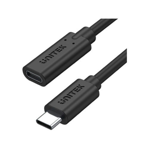 Przedłużacz Unitek C14086BK USB-C 10Gbps 4K PD 100W 50cm