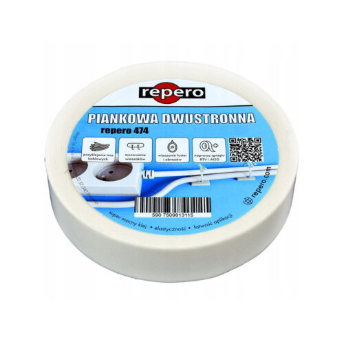 TAŚMA REPERO 474 PIANKOWA 25MMX5M