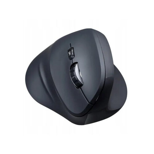 Mysz bezprzewodowa Powerton ERGO SHARK czarna, 1600DPI