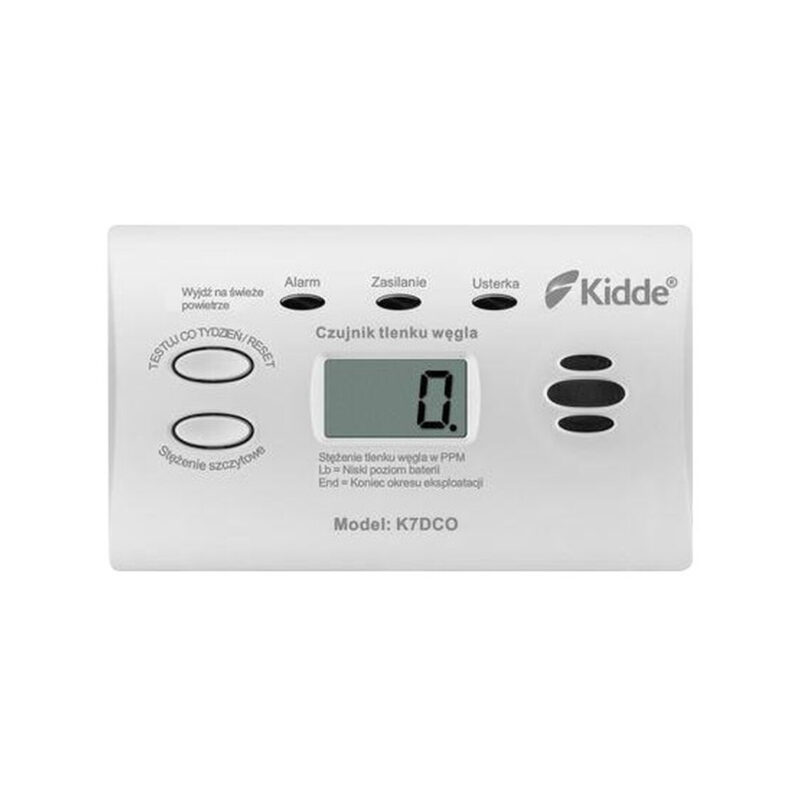 Czujnik czadu z wyświetlaczem Kidde K7DCO
