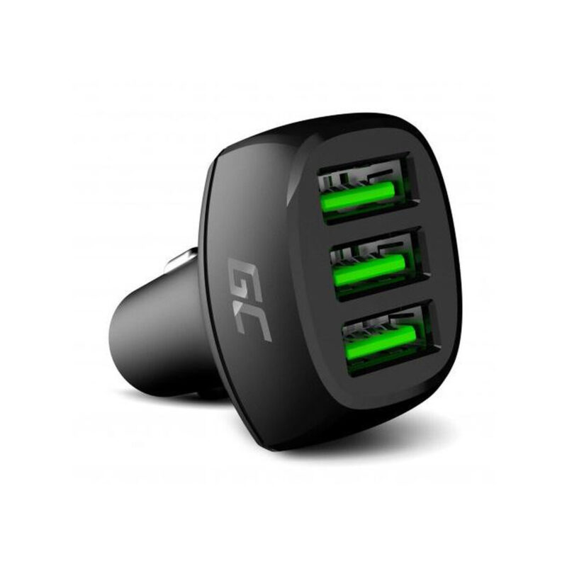 ŁADOWARKA SAMOCHODOWA Green Cell POWERRIDE 54W 3xUSB 18W ULTRA CHARGE CADGC01