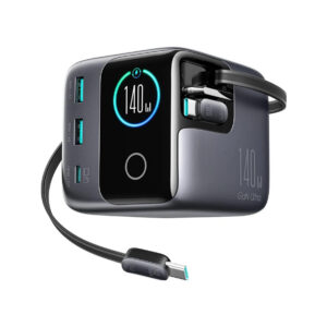 Ładowarka biurkowa Joyroom Podix Jr-TRD01 GaN 140 W 1x USB-C 2x USB-A + zwijane kable 2x USB-C