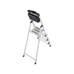 Drabina aluminiowa jednostronna Krause SECURY MultiGrip 1x4 z półką
