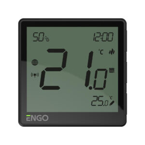 ENGO Controls EONE-230B - Regulator temperatury, 230V, czarny, Internetowy, podtynkowy, ZigBee