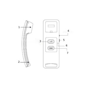 Domofon EURA ADP-24A3 czarny 2 żyłowy