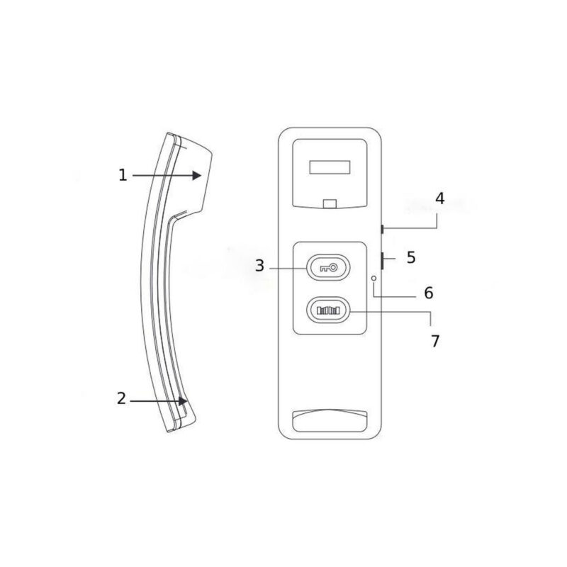 Domofon EURA ADP-24A3 czarny 2 żyłowy