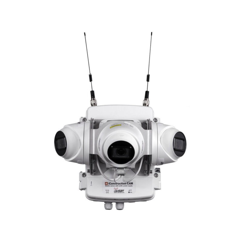 ZESTAW KAMER BUDOWLANYCH CAMSAT iConstruction-CAM Triplex DOME-2M