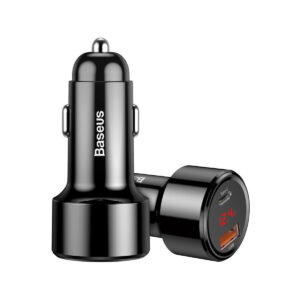 ŁADOWARKA SAMOCHODOWA Baseus Magic CCMLC20C-01 45W 6A 1x USB-A 1x USB-C QC 3.0