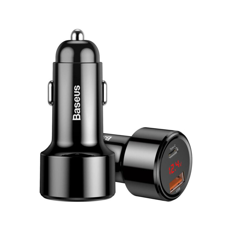 ŁADOWARKA SAMOCHODOWA Baseus Magic CCMLC20C-01 45W 6A 1x USB-A 1x USB-C QC 3.0