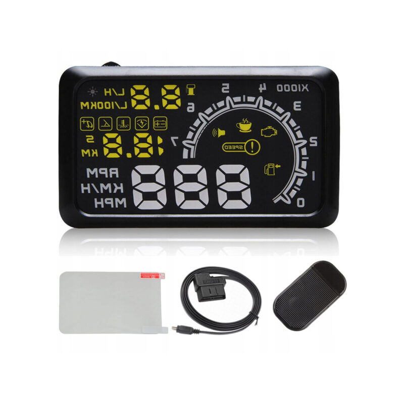 Wyświetlacz LED HUD W02 5.5" OBD2 wersja PRO