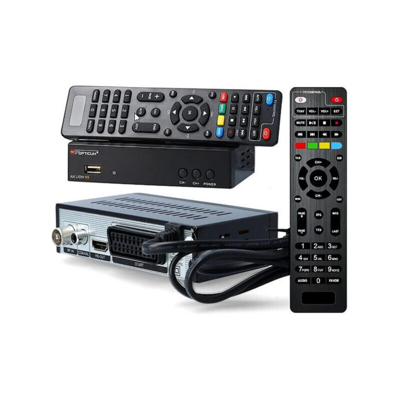 TUNER DVB-T2 OPTICUM AX LION NS H.265 10bit