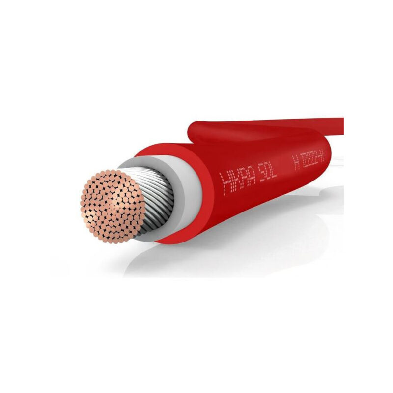 Przewód kabel solarny 4mm2 HIS, HIKRA (H1Z2Z2-K) CZERWONY 1m