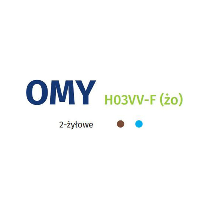 c5d4484b2f2bc2d0361b64a755e7add4_original Przewód elektryczny linka H03VV-F OMY 2x1mm2 300V NKT biały 100m