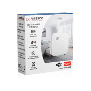 Czujnik dymu Firesco ZR153SW CB z WiFi aplikacja Tuya