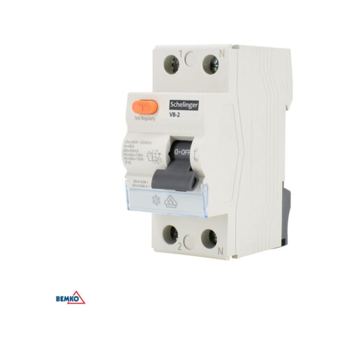 Wyłącznik różnicowoprądowy A 2P 63A 30mA SCHELINGER