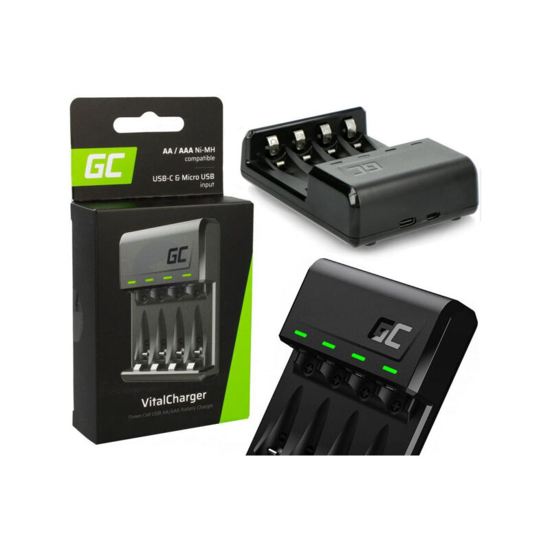 ŁADOWARKA Green Cell VITALCHARGE DO AKUMULATORKÓW AA R6 / AAA R03 Ni-MH GRADGC01