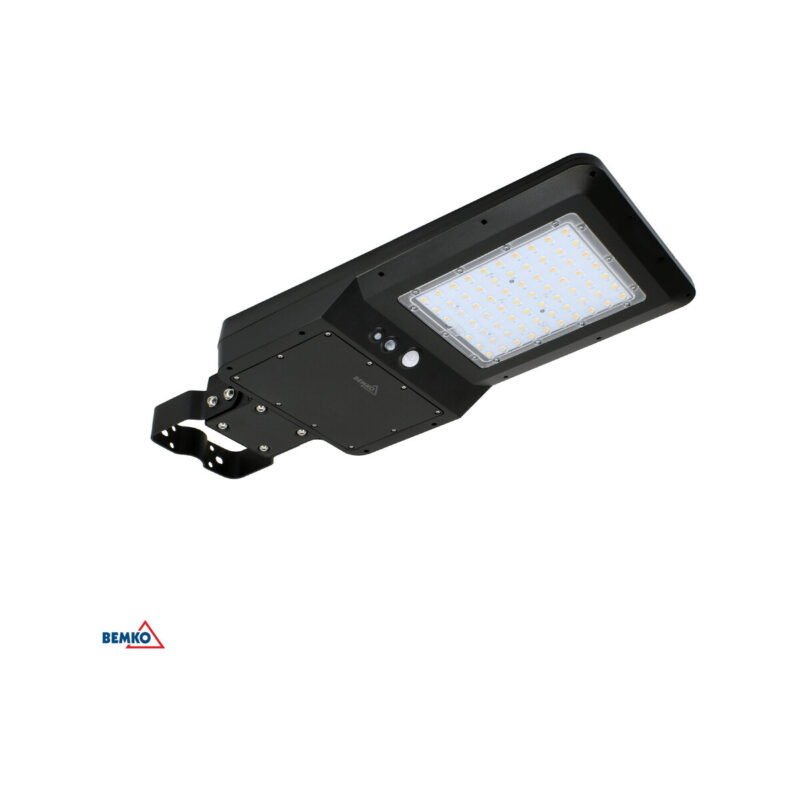 SOLARNA OPRAWA ULICZNA LED SOLGER 40W 6000LM 3000/4000/6000K IP65 CZARNA CZ. PIR