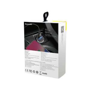 ŁADOWARKA SAMOCHODOWA Baseus Square CCALL-AS01 30W 5A 1x USB-A 1x USB-C QC 4.0+