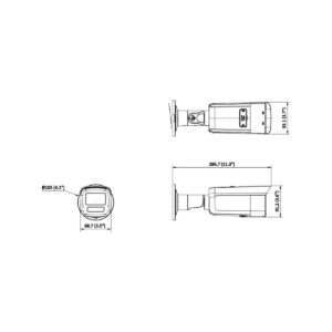 Kamera IP Hikvision DS-2CD2T83G2-LIS2U/SL(2.8mm)/BLACK