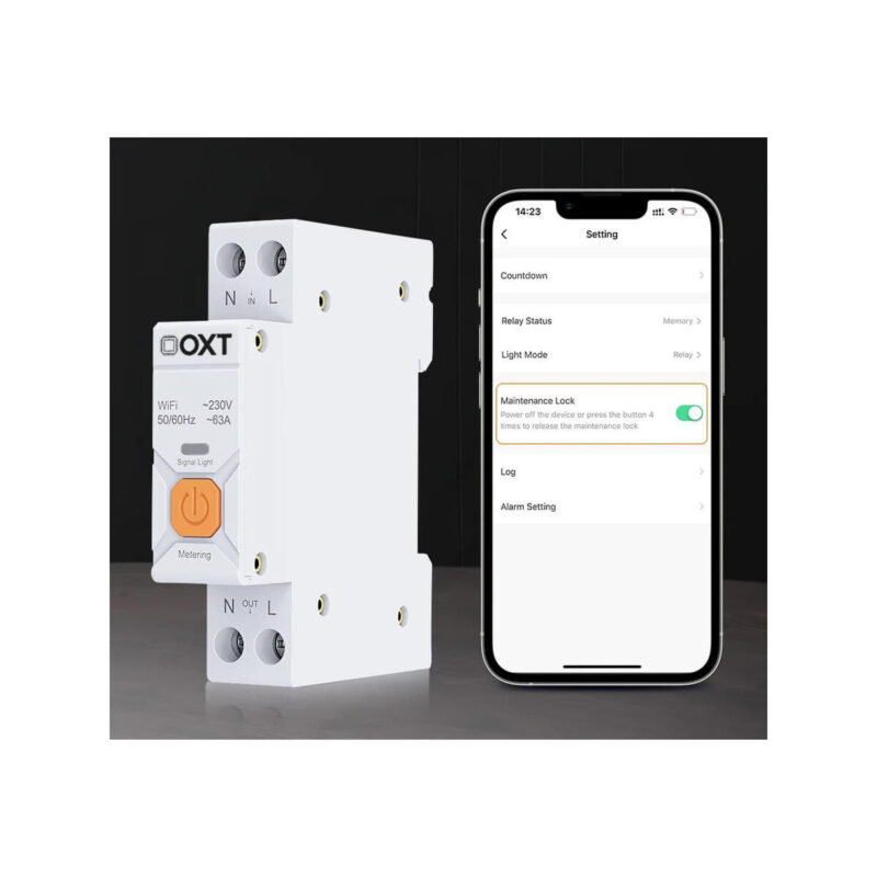 Inteligentny Sterownik OXT | 63A | Licznik | WiFi | Tuya T335