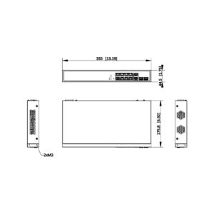 Switch Hikvision DS-3E1512HP-SI-8P2T2F