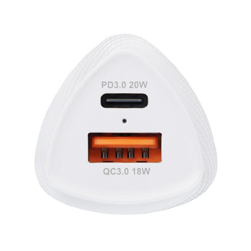 ŁADOWARKA SAMOCHODOWA Forcell Carbon CC50-1A1C 38 W 1x USB-C 1x USB-A PD 3.0 QC 3.0 BIAŁA