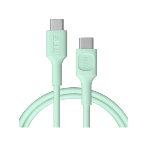 KABEL USB-C / USB-C Greencell PowerFlex 120cm PD 100W zielony silikonowy
