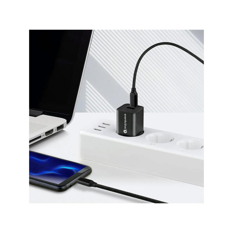 KABEL USB-C / USB-C everActive CBB-1PD3 100cm PD 60W 3A