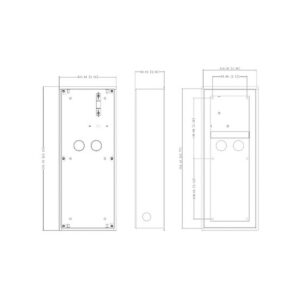 METALOWA PUSZKA DO MONTAŻU PODTYNK DAHUA VTM128