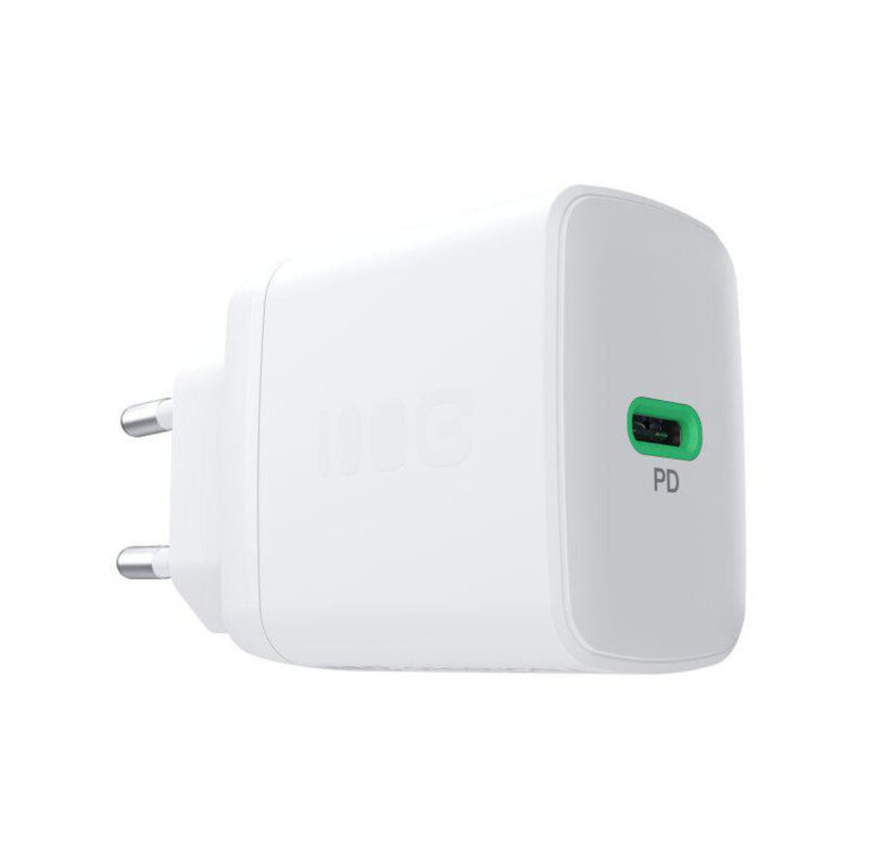 ŁADOWARKA SIECIOWA Greencell PowerSource Solo30 30W 1xUSB-C PD 3.0 QC 4.0+ biała