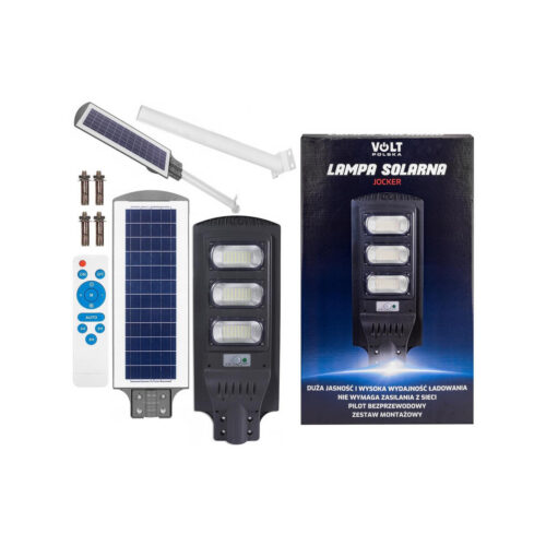 Lampa solarna VOLT POLSKA JOCKER 120 + panel 12W + 12.000mAh + pilot