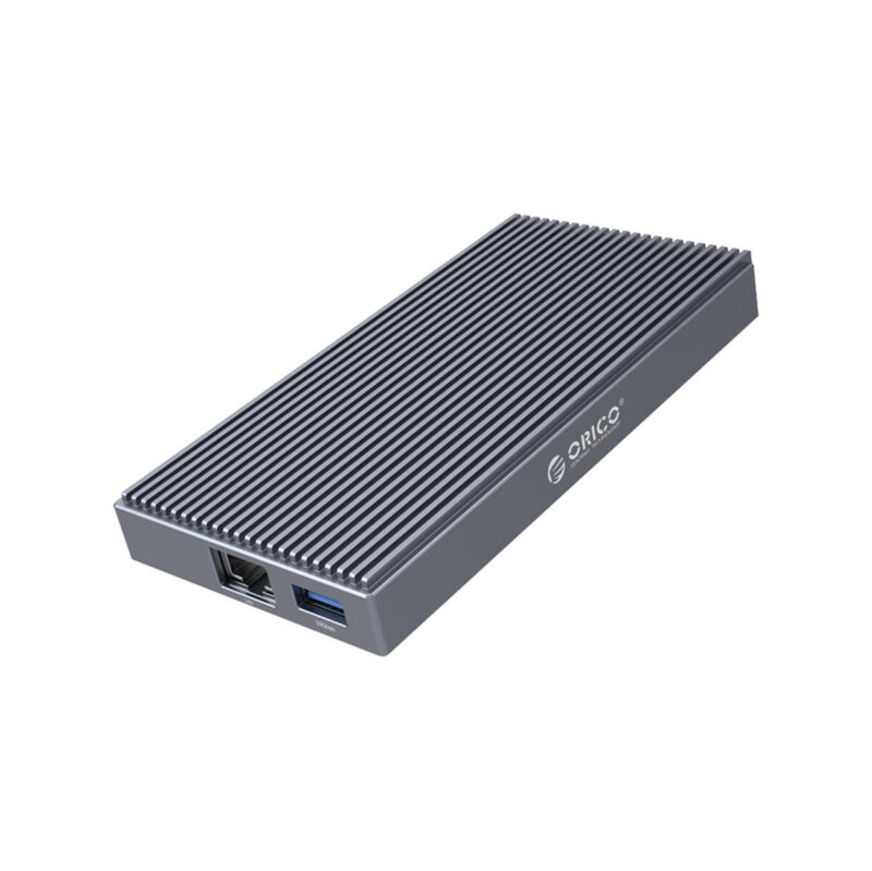 Orico Stacja dokująca z obudową M.2 NVMe, aktywna PD 100W, HDMI 2.0, audio, RJ-45, czytnik kart