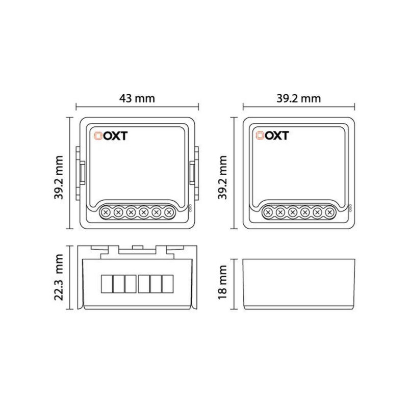 Moduł OXT mini sterownik 2 rolety WiFi TUYA  T228
