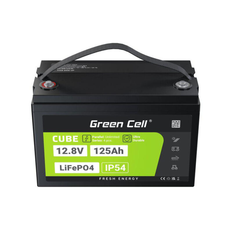 AKUMULATOR LITOWO-ŻELAZOWO-FOSFORANOWY LiFePO4 Green Cell Cube 12.8V 125Ah LFPGC12V125AH