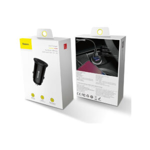 ŁADOWARKA SAMOCHODOWA Baseus Circular CCALL-YD01 30W 5A 2x USB-A QC 3.0