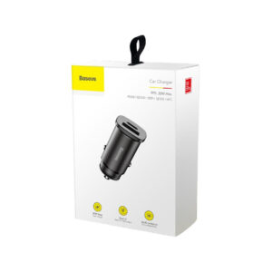 ŁADOWARKA SAMOCHODOWA Baseus Square CCALL-AS01 30W 5A 1x USB-A 1x USB-C QC 4.0+