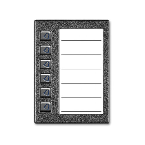 ACO CDN-6NP ST Podświetlany panel listy lokatorów z 6 przyciskami