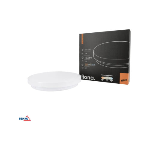 plafoniera LED FIONA 12W 3000/4000/6500K 1200LM IP20 biała