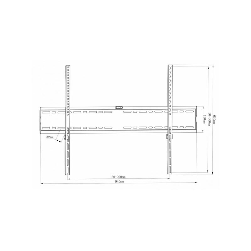 UCHWYT DO TV LCD/LED 55-100" 140KG AR-95 ART reg. Solid 33mm maxVESA 900x600