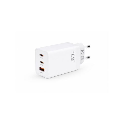 Ładowarka sieciowa Voltage GaN Charger 67W PD 3.0 QC 3.0 USB-A 2x USB-C biała